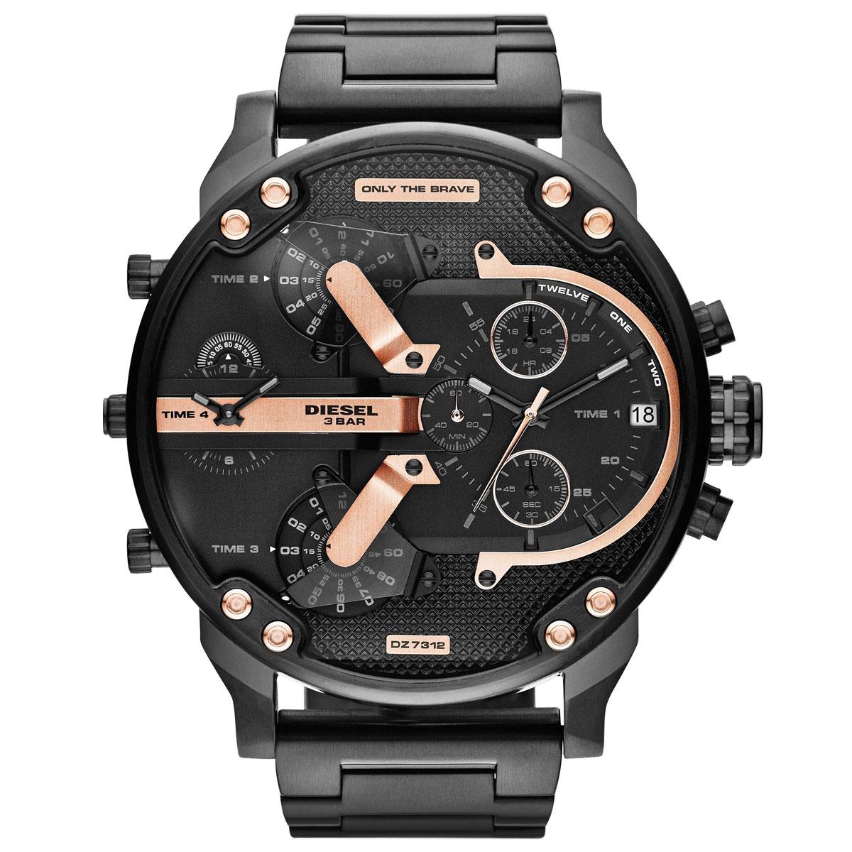 Diesel DZ7312 The Daddies Chronograph Four Time Zone Dial Men's Watch Diesel DZ7312 The Daddies Chronograph Four Time Zone Dial Men's Watch